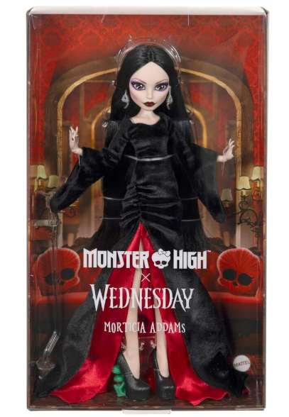 JLK99 - MONSTER HIGH X WEDNESDAY - MORTICIA - FIGURE - Immagine 3