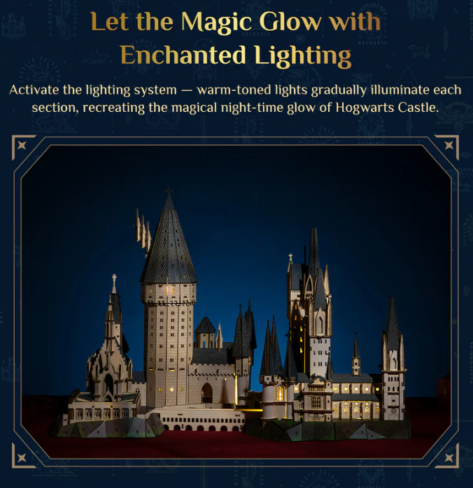 HARRY POTTER - HOGWARTS - THE ASTRONOMY TOWER - WOODEN SCENE - Immagine 6
