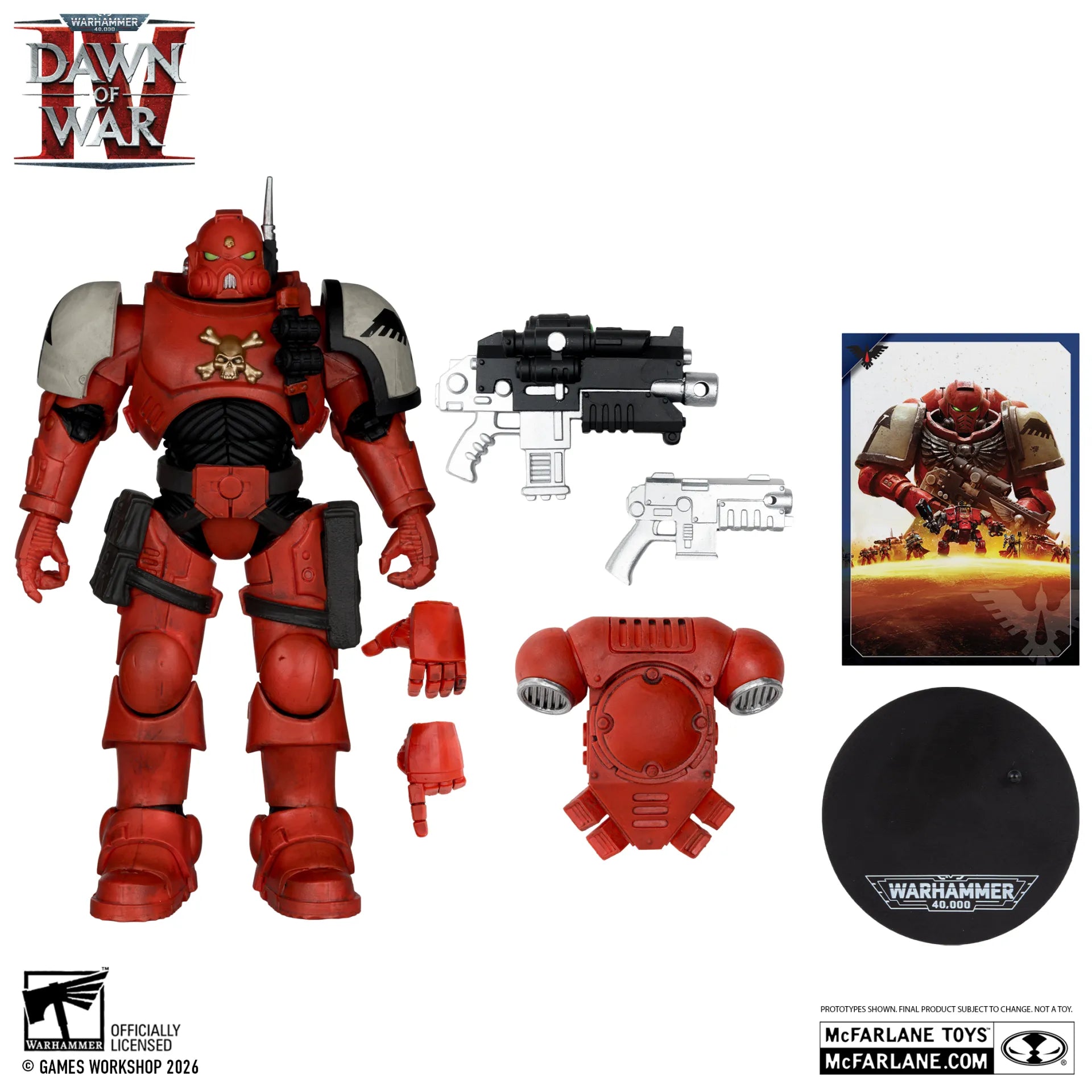 WARHAMMER 40000 FIGURES - BLOOD RAVENS SERGEANT INFILTRATOR (DAWN OF WAR 4) - ACTION FIGURE 18CM - Immagine 2