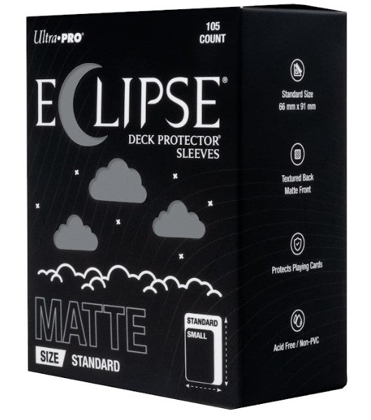 16689 - 105 ECLIPSE DECK PROTECTOR SLEEVES - STANDARD - MATTE - SMOKE GREY - Immagine 2