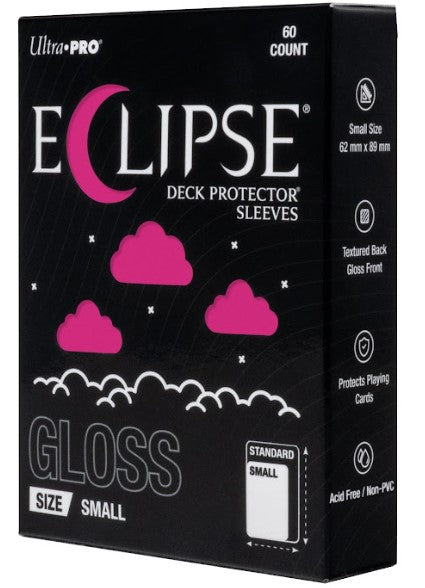 16718 - 60 ECLIPSE DECK PROTECTOR SLEEVES - SMALL - GLOSS - HOT PINK - Immagine 2