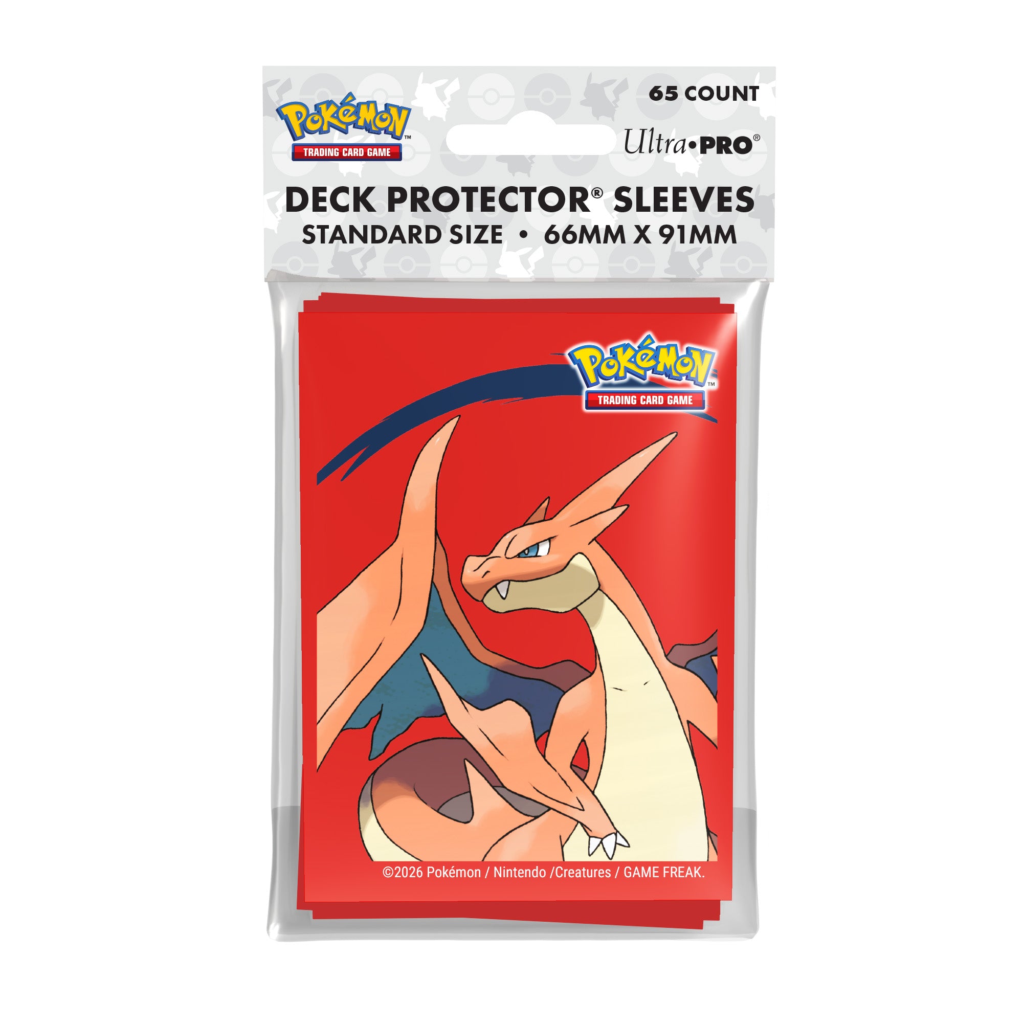 16731 - 65 DECK PROTECTOR SLEEVES - POKEMON - MEGA CHARIZARD Y - Immagine 2
