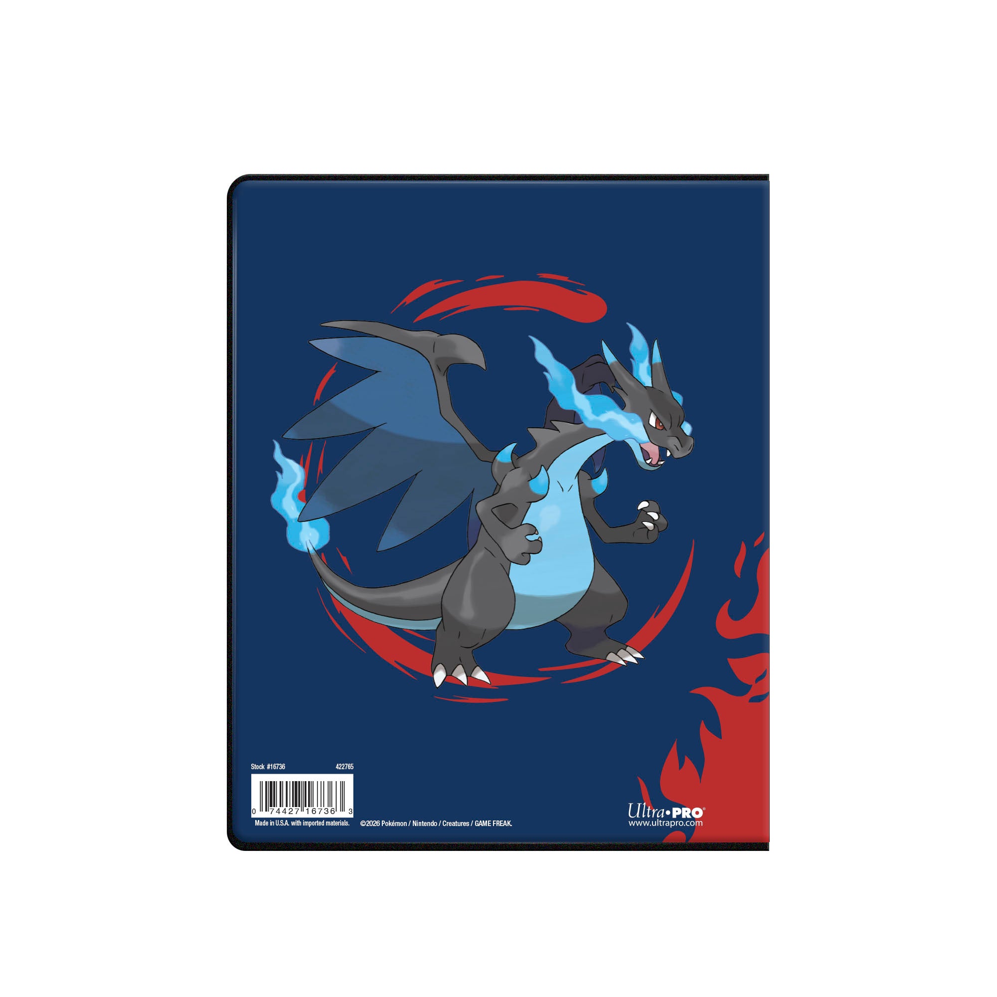 16736 - ALBUM 4 TASCHE PORTFOLIO - POKEMON - MEGA CHARIZARD X & Y - Immagine 2