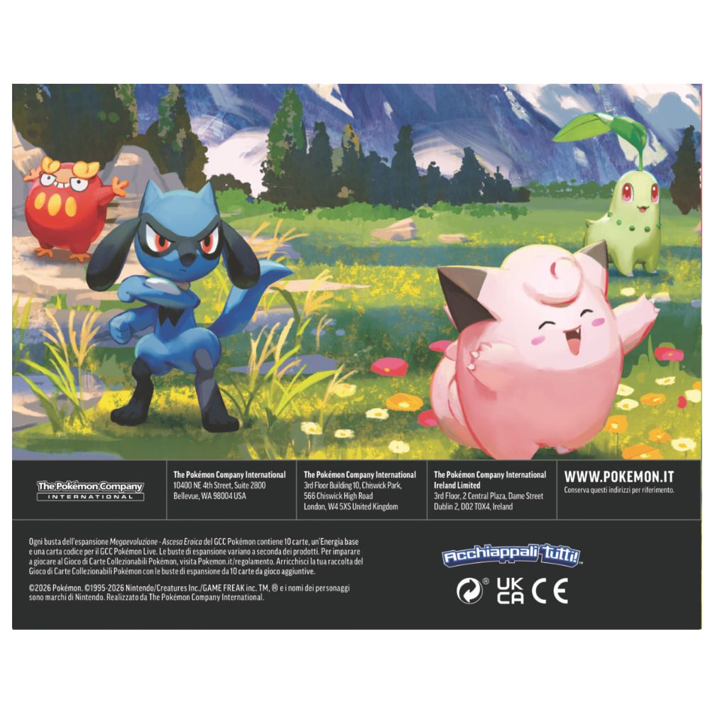 PK10318-I - POKEMON M2.5 MINI TIN DA COLLEZIONE MEGAEVOLUZIONE - ASCESA EROICA (IT) - DISPLAY 10 PEZZI - Immagine 3