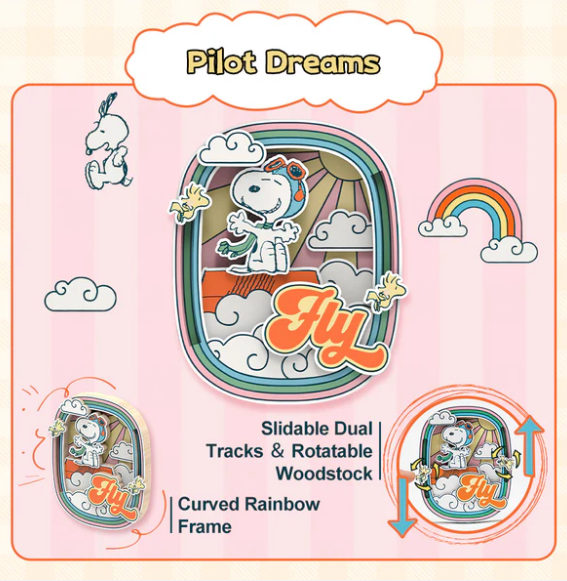 SNOOPY - INTERACTIVE MAGNET - PILOT DREAMS - Immagine 2
