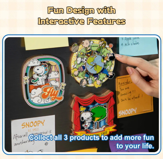 SNOOPY - INTERACTIVE MAGNET - PILOT DREAMS - Immagine 3