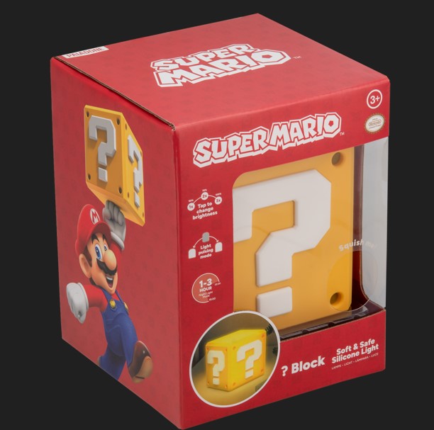 PP15789NN - SUPER MARIO - QUESTION BLOCK SQUISHYGLO LIGHT RECHARGEABLE - Immagine 2