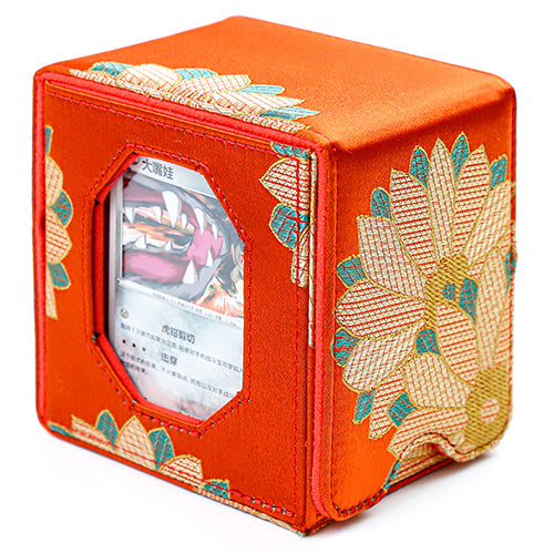 SANSEKING - BROCADE DECK BOX (130+ CARDS) - AUTUMN HARVEST POEM - Immagine 2