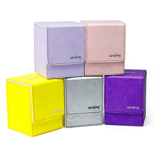 SANSEKING - TYVEK VERTICAL DECK BOX (130+ CARDS) - PURPLE - Immagine 4
