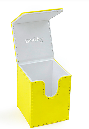 SANSEKING - TYVEK VERTICAL DECK BOX (130+ CARDS) - YELLOW - Immagine 2