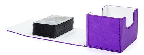 SANSEKING - TYVEK HORIZONTAL DECK BOX (130+ CARDS) - PURPLE - Immagine 3