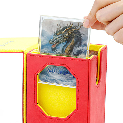 SANSEKING - DECK BOX (240+ CARDS) - ZUO BO GUI SERIES - RED - Immagine 5