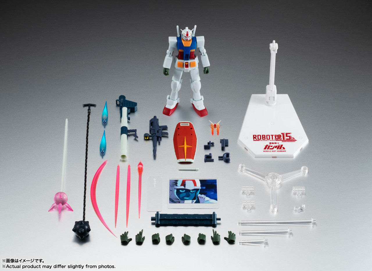 2686216 - THE ROBOT SPIRITS SIDE MS - RX-78-2 GUNDAM VER. A.N.I.M.E. - ROBOT SPIRIT 15TH ANNIVERSARY - ACTION FIGURE 13CM