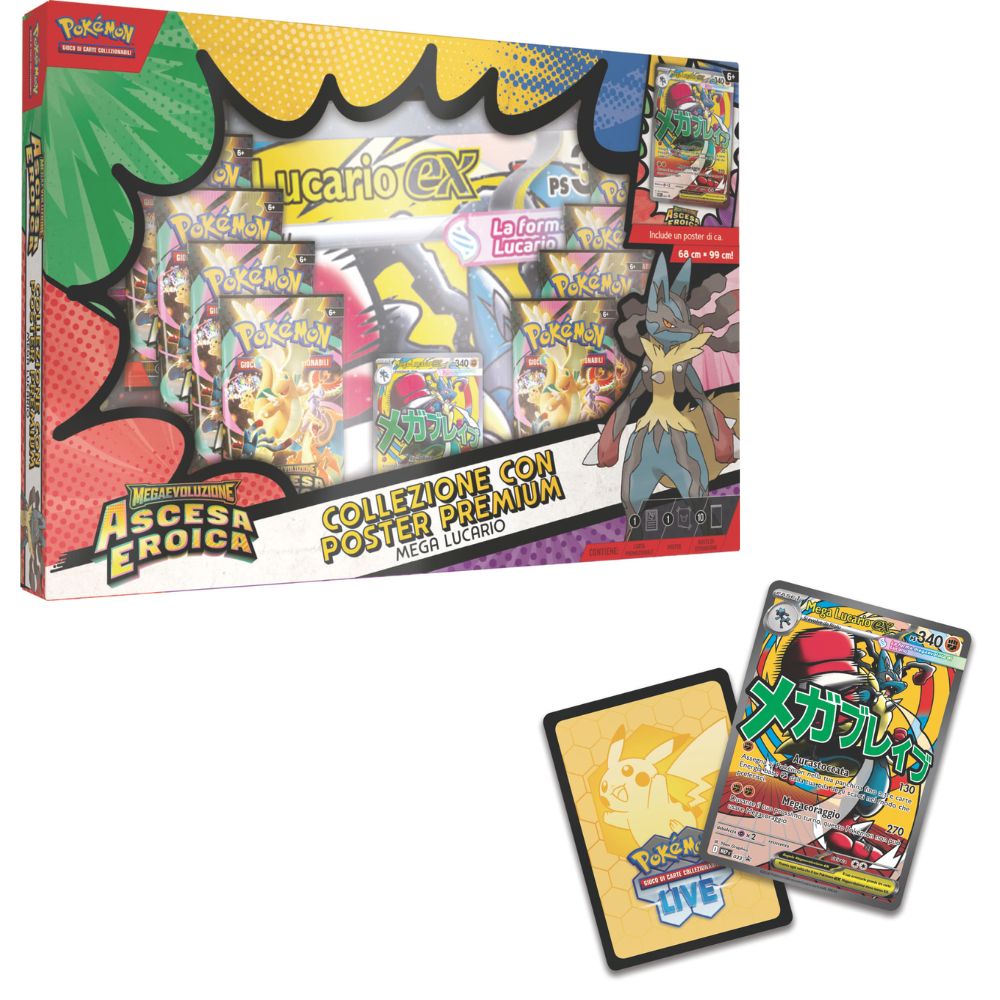 PK10302-I - POKEMON M2.5 COLLEZIONE POSTER PREMIUM MEGA LUCARIO E MEGA GARDEVOIR(IT) - Immagine 2
