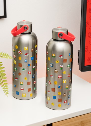 PP15877NN - SUPER MARIO - METAL WATER BOTTLE WITH CARRY LOOP - Immagine 2