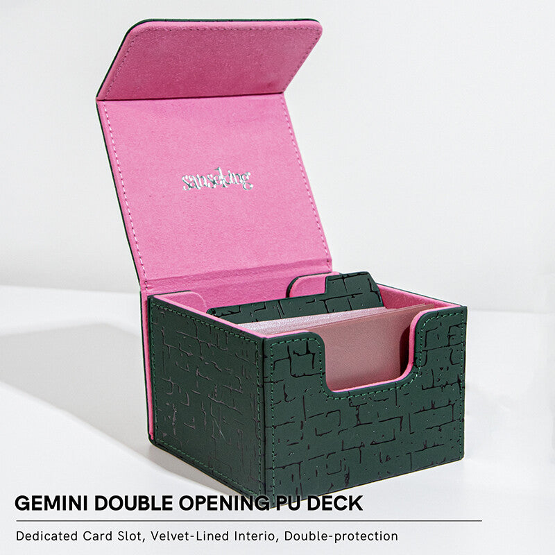 SANSEKING - PYRAMID DECK BOX (130+ CARDS) - TUTANKHAMUN'S EMERALD - Immagine 2