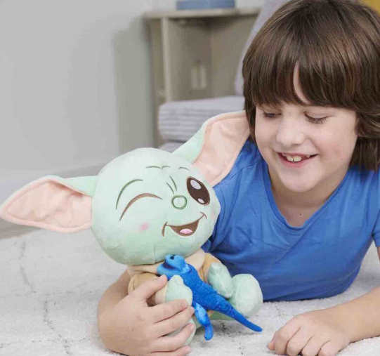 DISNEY - STAR WARS - PELUCHE - GROGU CON LUCERTOLA 25CM - PEZZO SINGOLO - Immagine 2