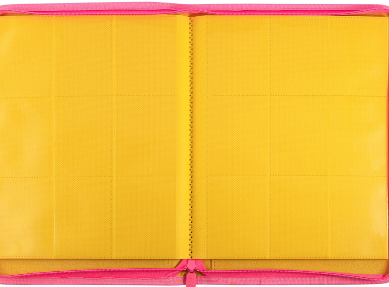 SANSEKING - 9-POCKET SIDE LOADING ZIP BINDER - LEATHER - YELLOW - Immagine 2