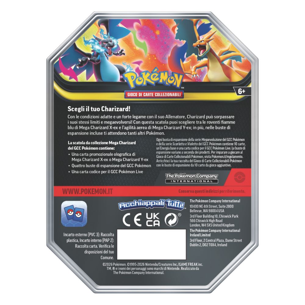 PK10300-I - POKEMON TIN DA COLLEZIONE MEGA CHARIZARD - Immagine 5