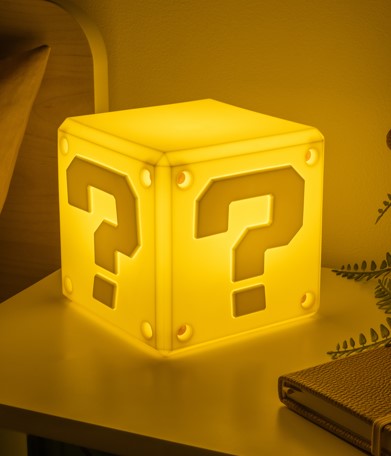 PP15789NN - SUPER MARIO - QUESTION BLOCK SQUISHYGLO LIGHT RECHARGEABLE - Immagine 3