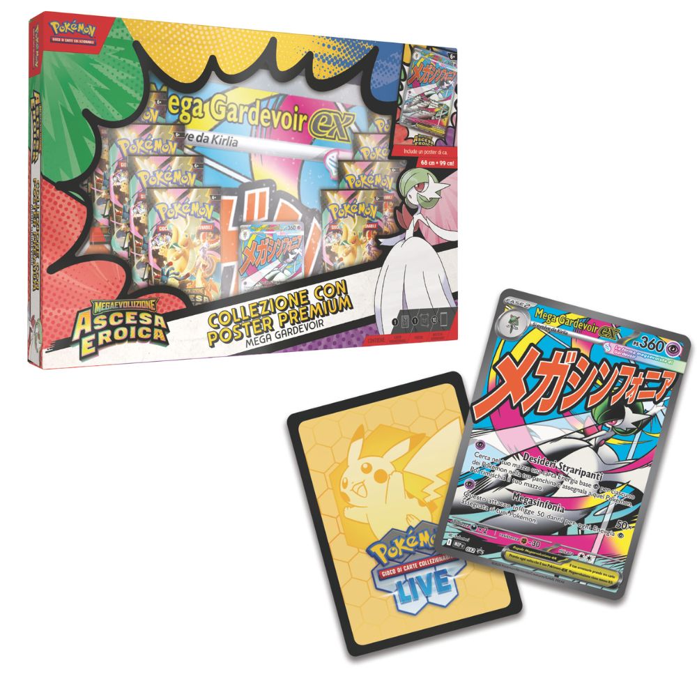 PK10302-I - POKEMON M2.5 COLLEZIONE POSTER PREMIUM MEGA LUCARIO E MEGA GARDEVOIR(IT) - Immagine 3