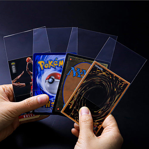 SANSEKING - 100 INNER CARD SLEEVES - JAPANESE SIZE - TRANSPARENT - Immagine 3