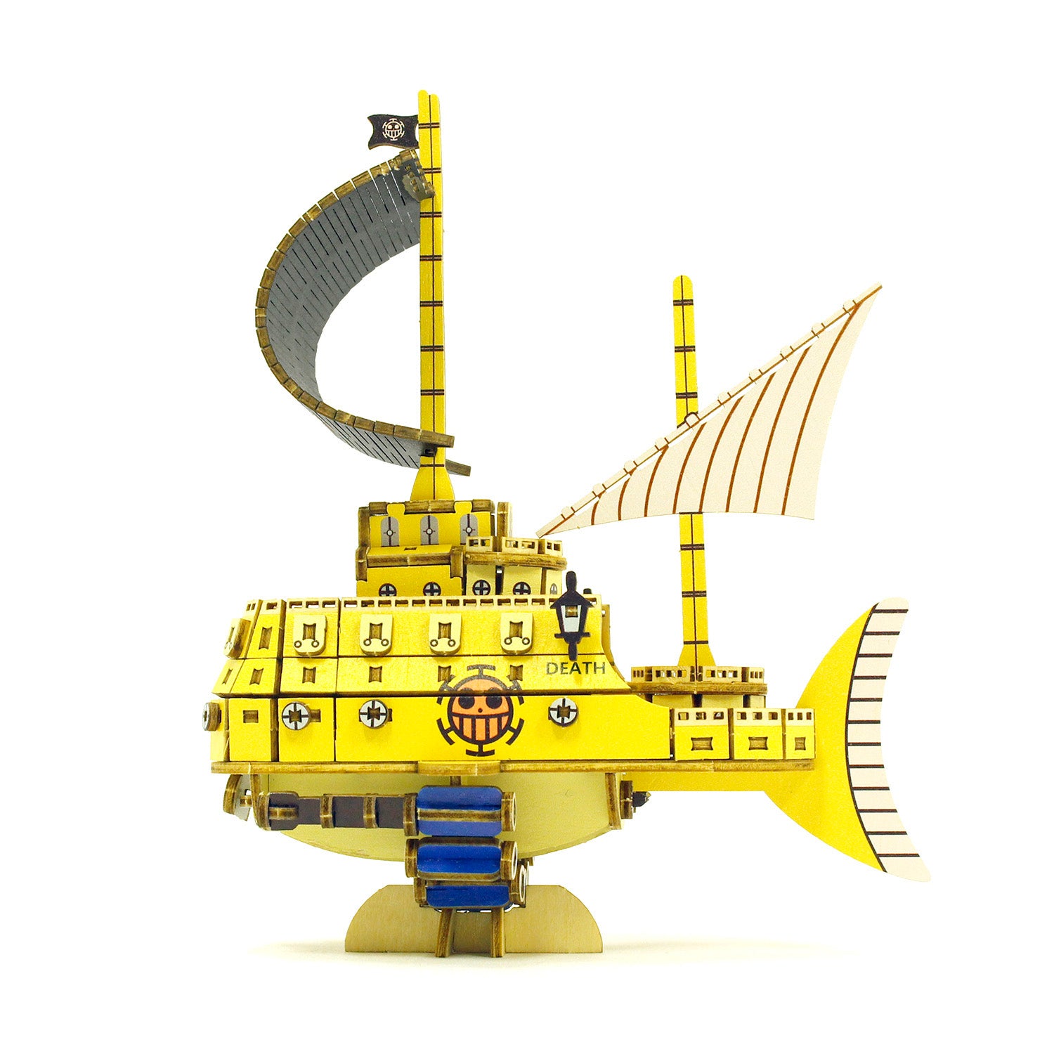 WB66001 - DIY PUZZLE BOAT - ONE PIECE - WA-GU-MI LAW'S SUBMARINE - Immagine 4