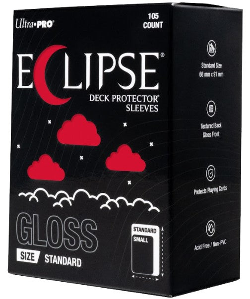 16704 - 105 ECLIPSE DECK PROTECTOR SLEEVES - STANDARD - GLOSS - APPLE RED - Immagine 2