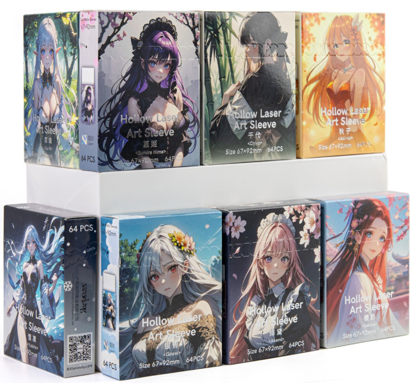 SANSEKING - 67 LASER ART CARD SLEEVES - 67X92 - SUMIRE HIRE - Immagine 2