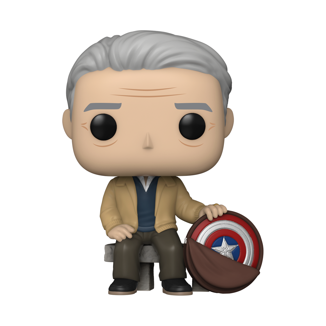 MARVEL: AVENGERS ENDGAME - POP FUNKO VINYL FIGURE 915 OLD MAN STEVE 9CM - Immagine 2