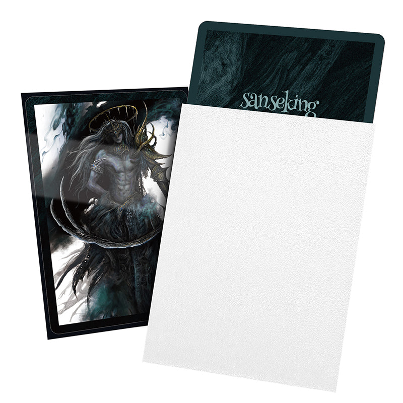 SANSEKING - 100 TOURNAMENT SLEEVES - LANLING KING SERIES - STANDARD SIZE - TAIJI WHITE - Immagine 6