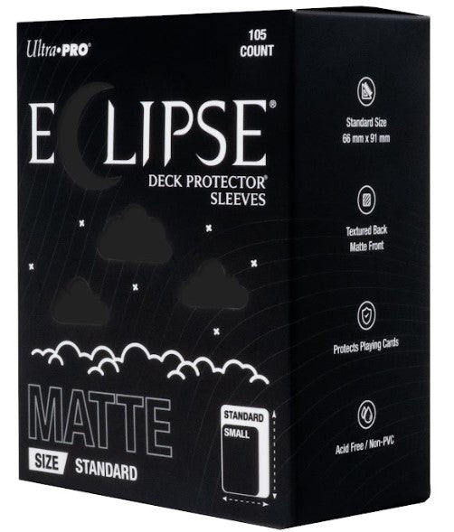 16680 - 105 ECLIPSE DECK PROTECTOR SLEEVES - STANDARD - MATTE - JET BLACK - Immagine 2