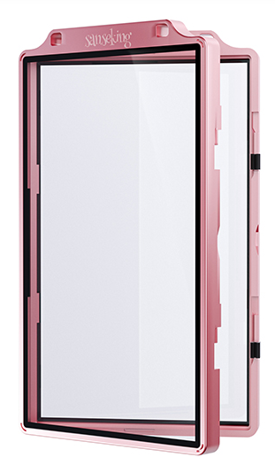 SANSEKING - PSA GRADED CARD SLAB PROTECTOR - 130PT - ANTI-UV - CLICK OPENING - SAKURA PINK - Immagine 2