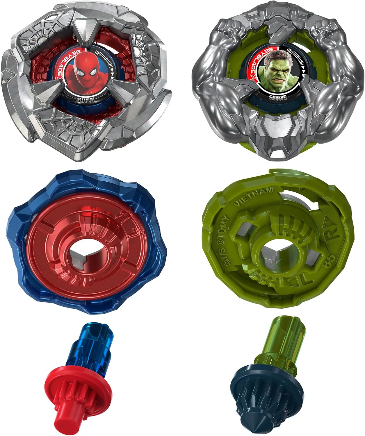 BEYBLADE-X - SPIDER-MAN BND DUAL PACK - SPIDER-MAN 6-60R & HULK 3-85N - Immagine 3