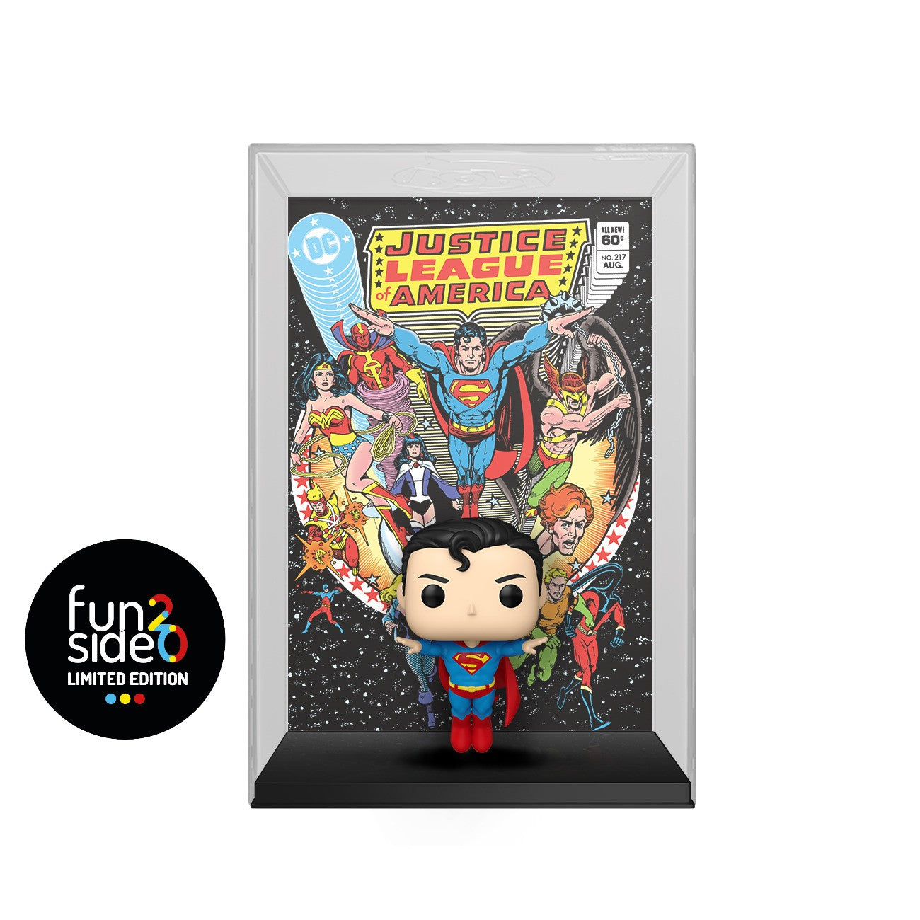 DC COMICS - POP FUNKO COMIC COVERS VINYL FIGURE 19 JUSTICE LEAGUE #217 9CM FUNSIDE20 EXCL - Immagine 2