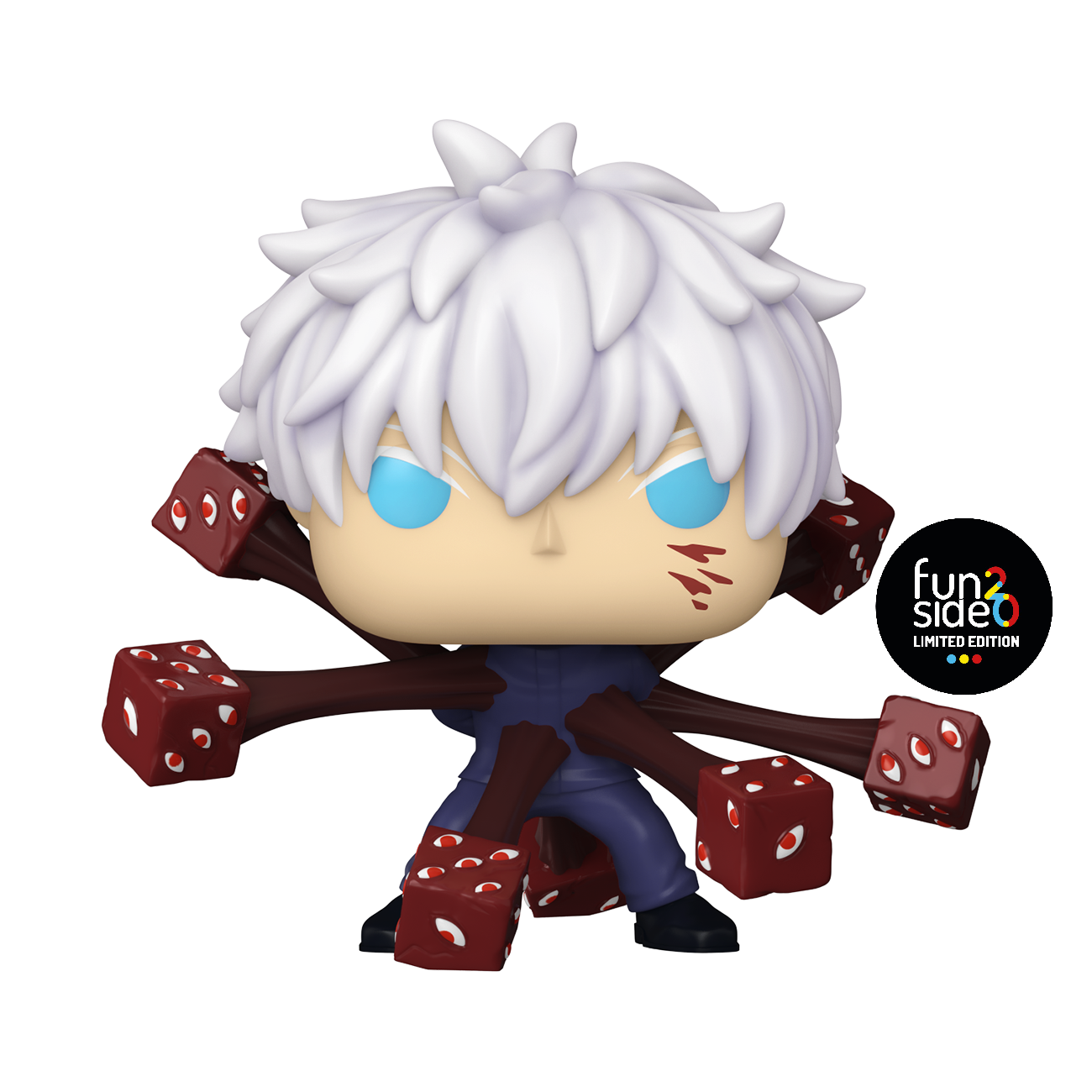 JUJUTSU KAISEN - POP FUNKO PREMIUM VINYL FIGURE - GOJO (TRAPPED) 9CM FUNSIDE EXCL - Immagine 2