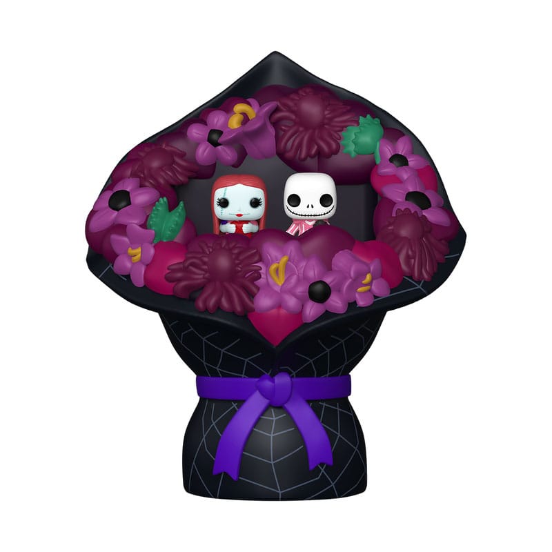 87811 - NIGHTMARE BEFORE CHRISTMAS - POP FUNKO BITTY BOUQUET VINYL FIGURE - VALENTINES JACK & SALLY - Immagine 2