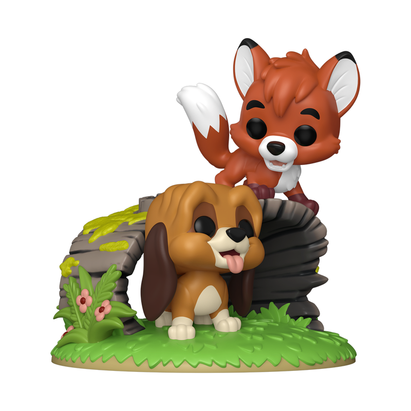 THE FOX AND THE HOUND - POP FUNKO MOVIE MOMENT VINYL FIGURE 1707 TOD AND COPPER 9CM - Immagine 2