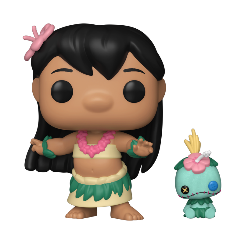 LILO & STITCH S5 - POP FUNKO VINYL FIGURE 1741 HULA LILO WITH SCRUMP 9CM - Immagine 2