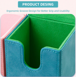 SANSEKING - VERTICAL DECK BOX (100+ CARDS) - CYAN - Immagine 2