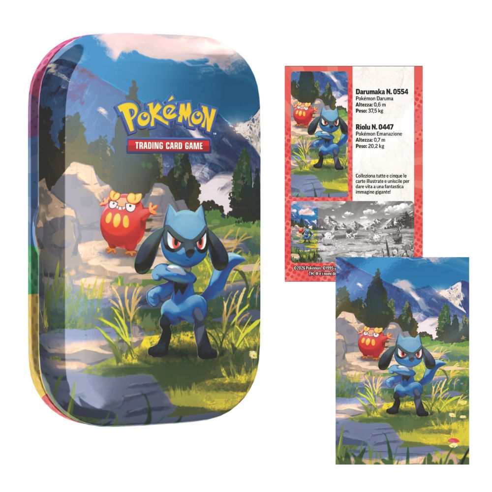 PK10318-I - POKEMON M2.5 MINI TIN DA COLLEZIONE MEGAEVOLUZIONE - ASCESA EROICA (IT) - DISPLAY 10 PEZZI - Immagine 4