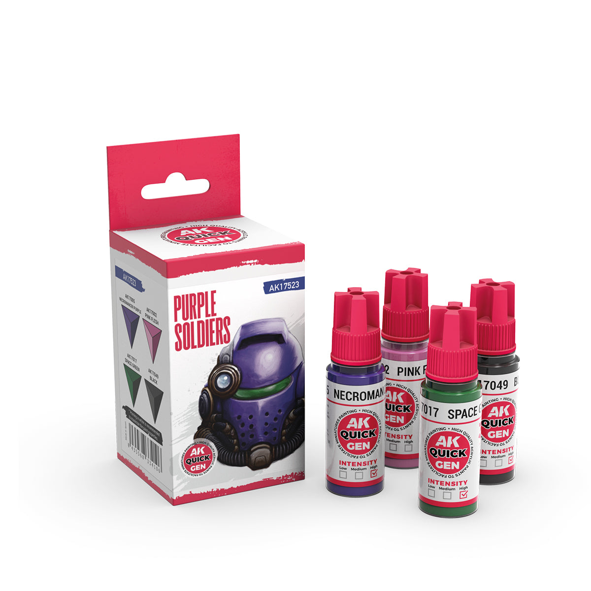 AK17523 - QUICK GEN SET - PURPLE SOLDIERS - SET DA 4 COLORI - Immagine 2