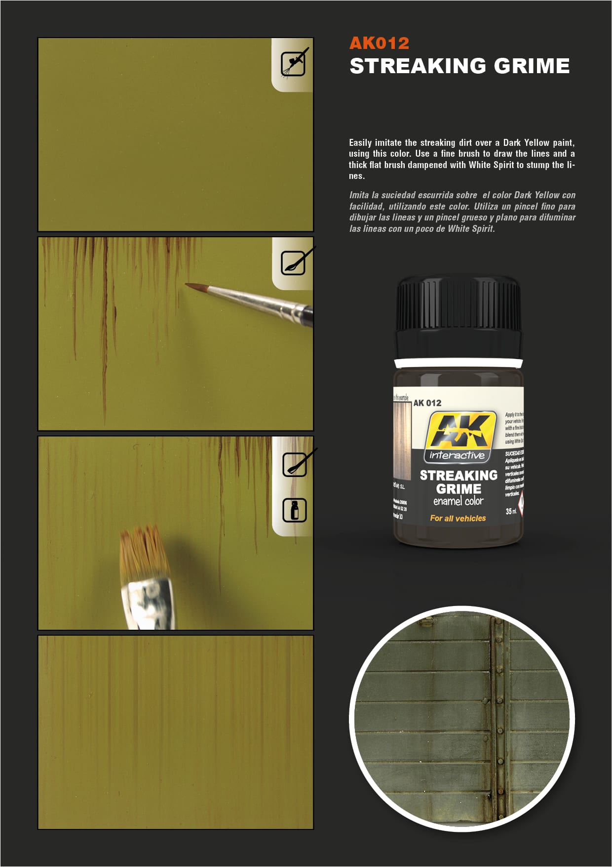 AK012 - ENAMEL EFFECTS - STREAKING GRIME GENERAL - 35 ML - Immagine 3