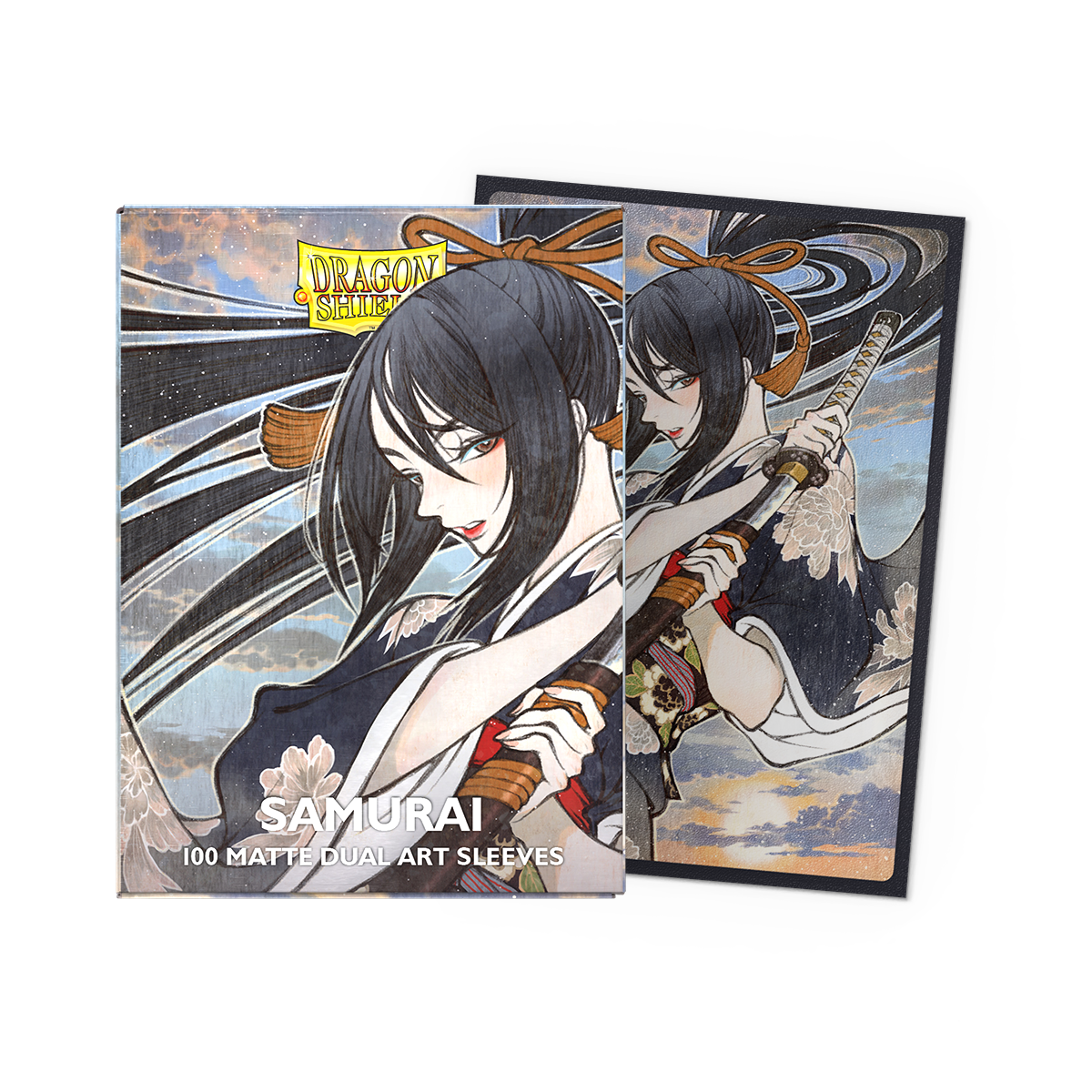 AT-16153 - 100 STANDARD SIZE MATTE DUAL ART SLEEVES - SAMURAI - Immagine 3