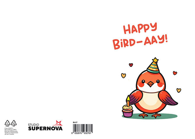 BIGLIETTO AUGURI - BA17 - KAWAII BIRD-AAY - Immagine 2
