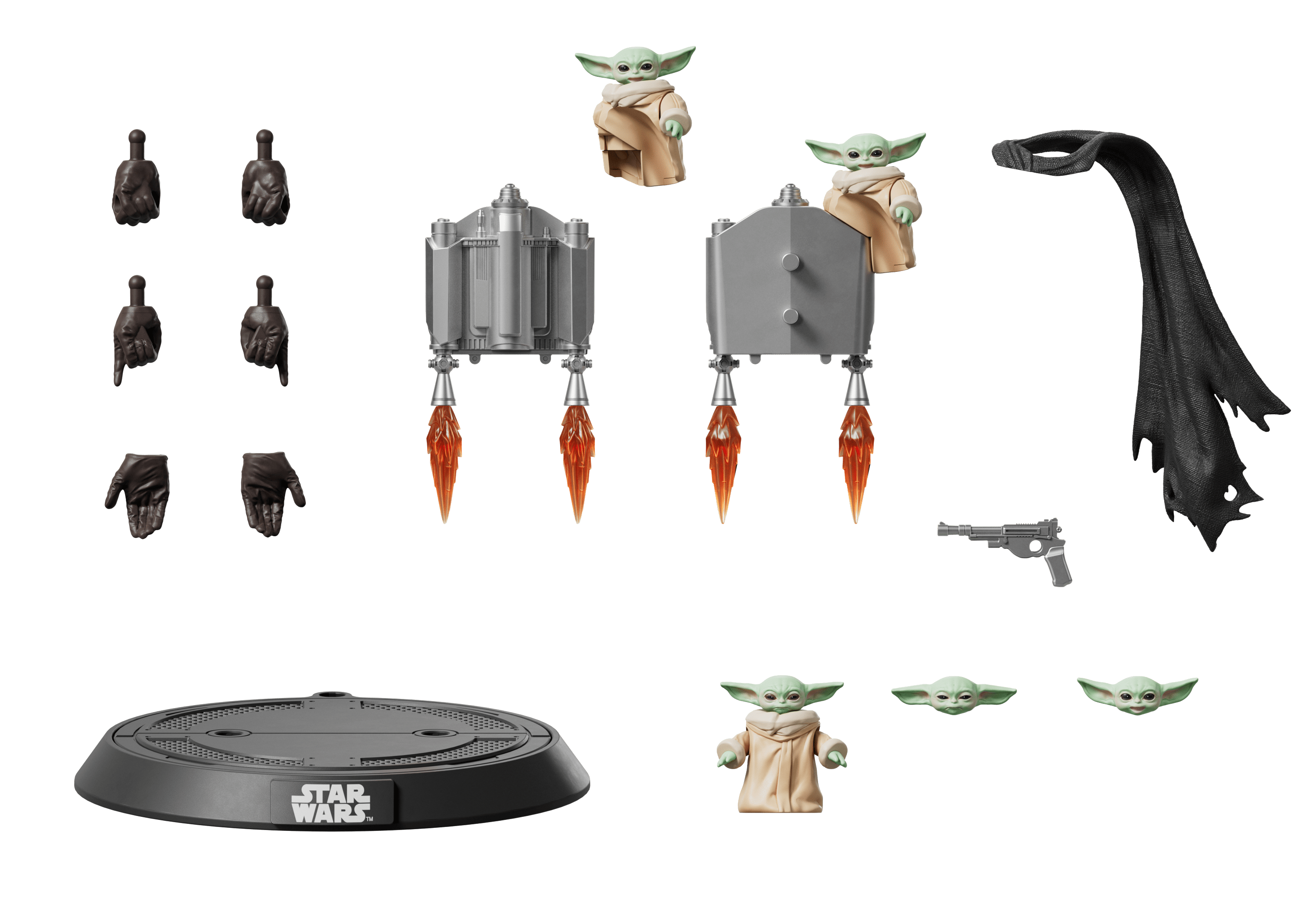 STAR WARS - CHAMPION CLASS 05 - DIN DJARIN AND GROGU - THE MANDALORIAN AND GROGU - MODEL KIT - Immagine 6