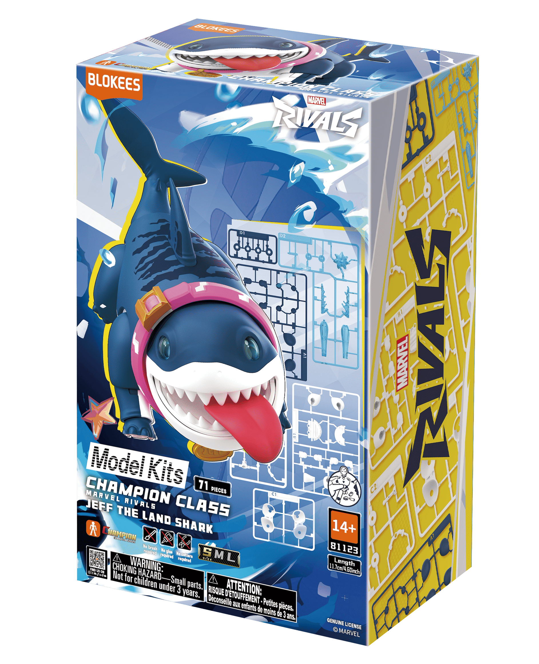 MARVEL RIVALS - CHAMPION CLASS 12 JEFF THE LAND SHARK - MODEL KIT - Immagine 2