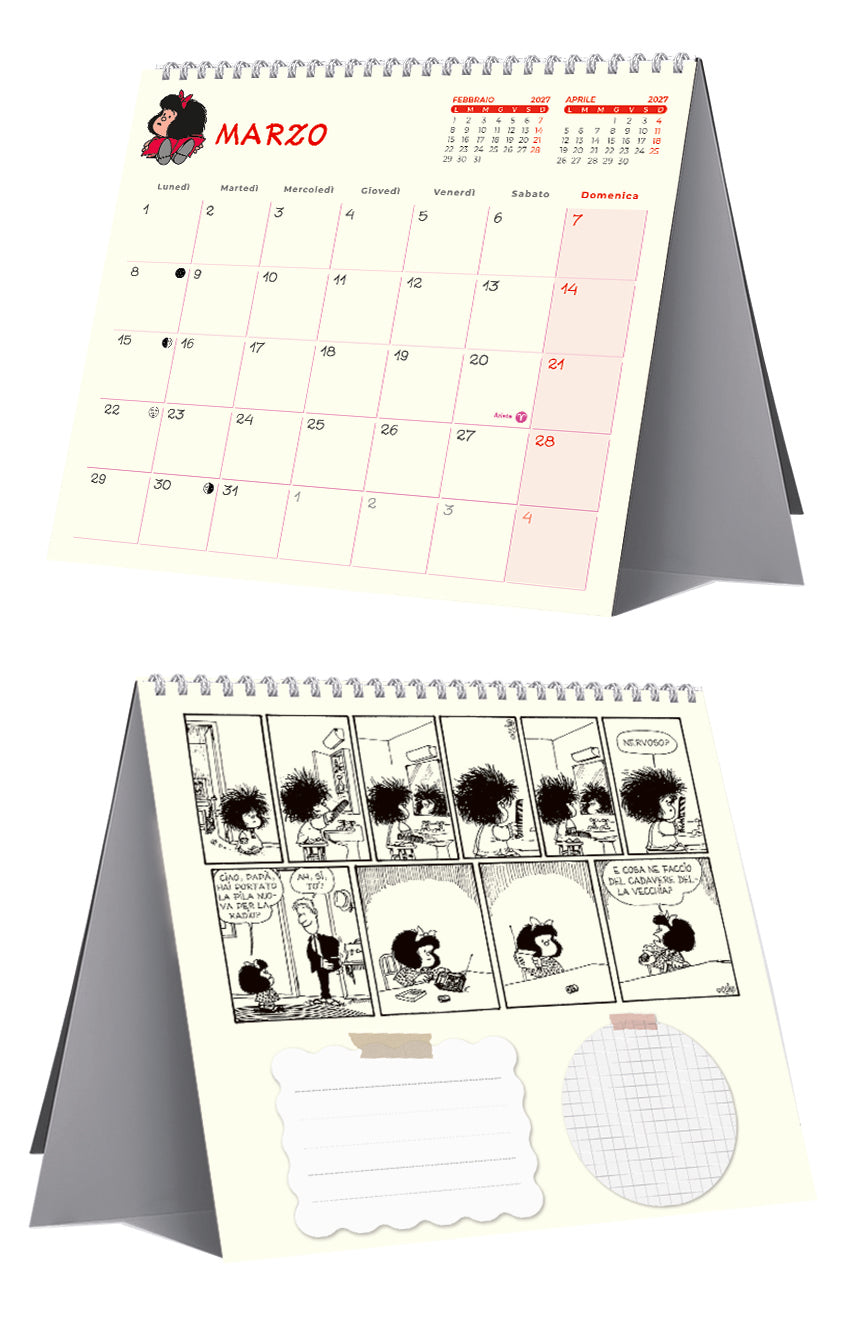 CALENDARIO DA TAVOLO 2027 - MAFALDA - Immagine 2