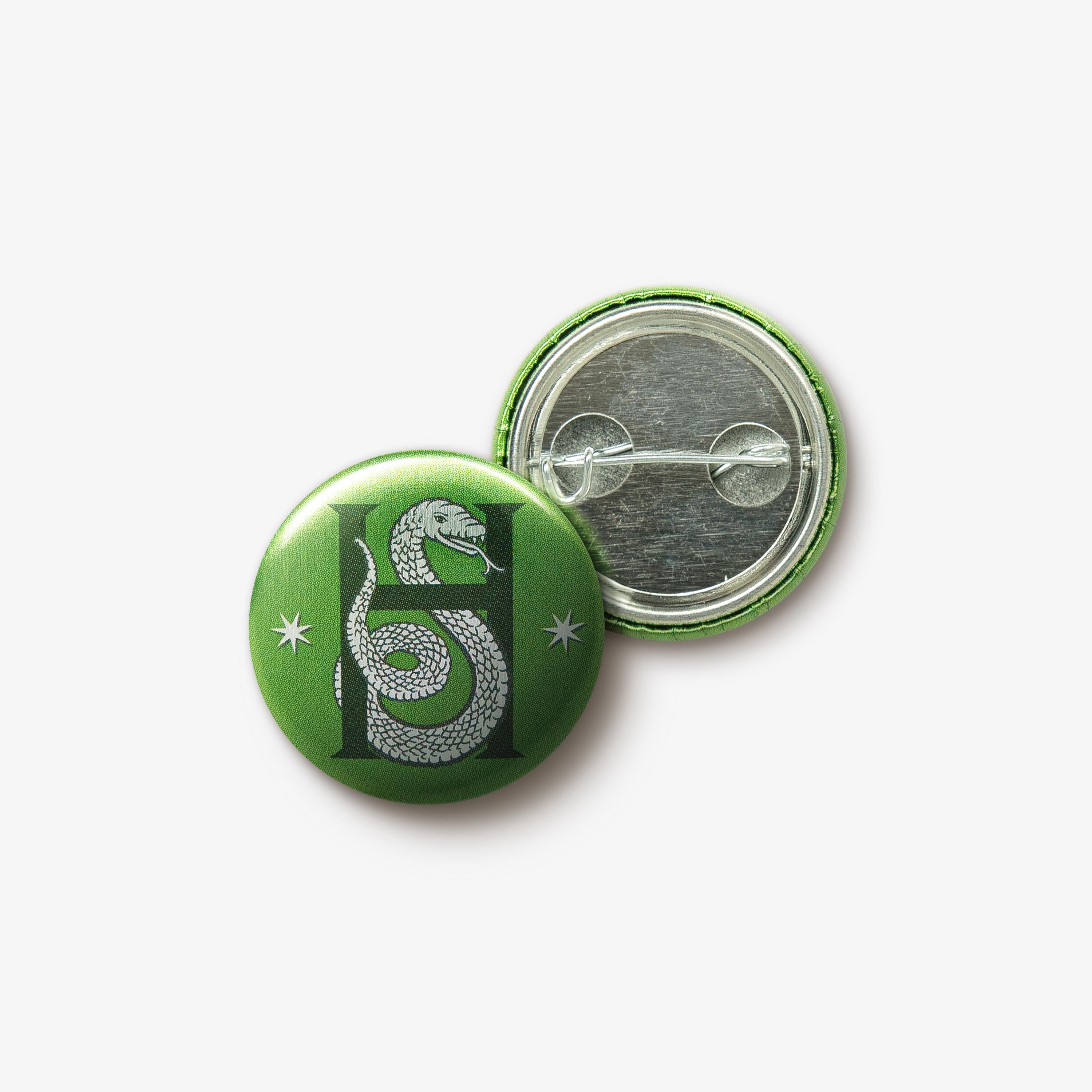 FBBB06 - HOGWARTS: SLYTHERIN HOUSE SNAKE - BADGE - Immagine 2