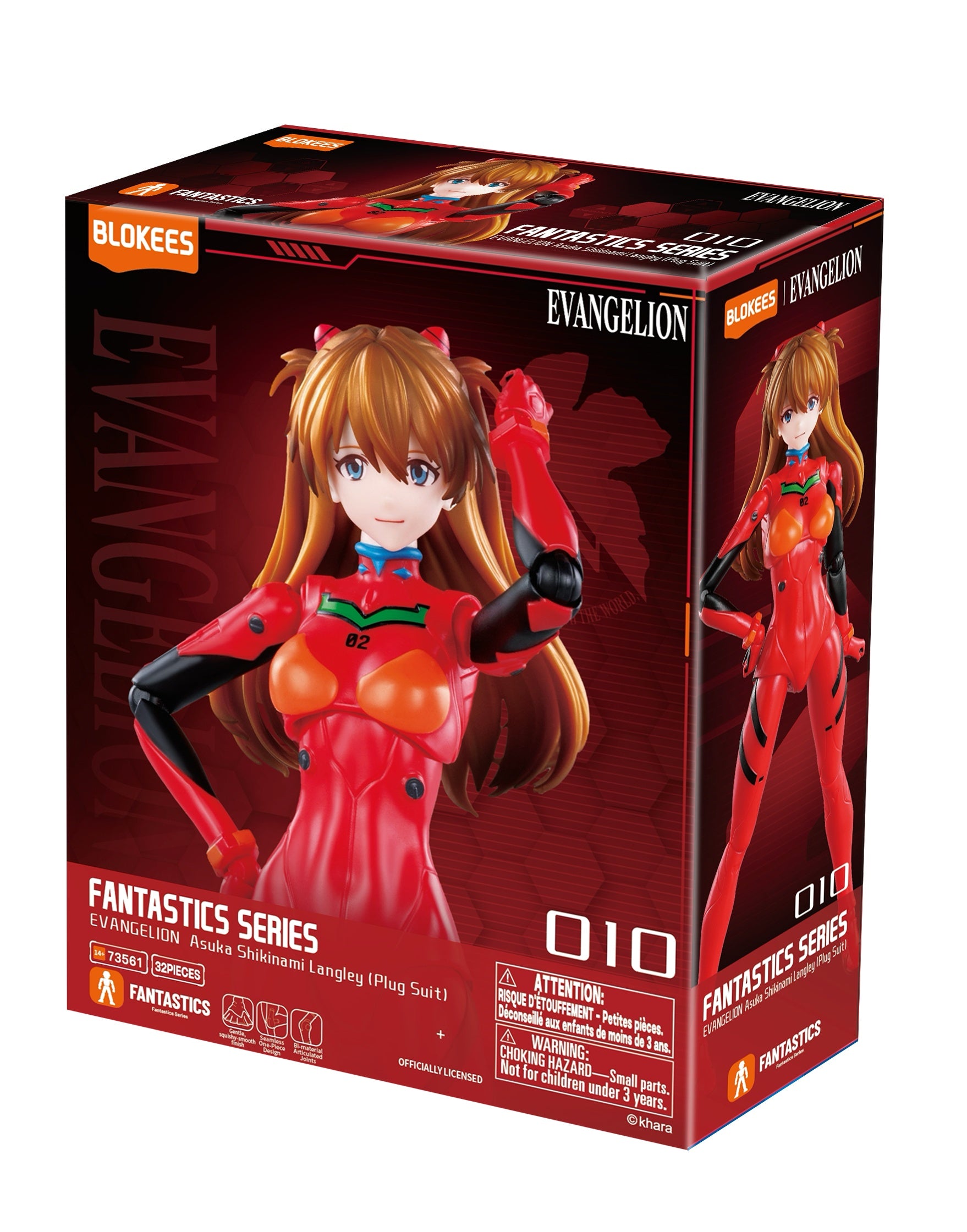 EVANGELION - FANTASTIC SERIES FF03 - ASUKA SHIKINAMI LANGLEY (PLUG SUIT) - MODEL KIT - Immagine 2